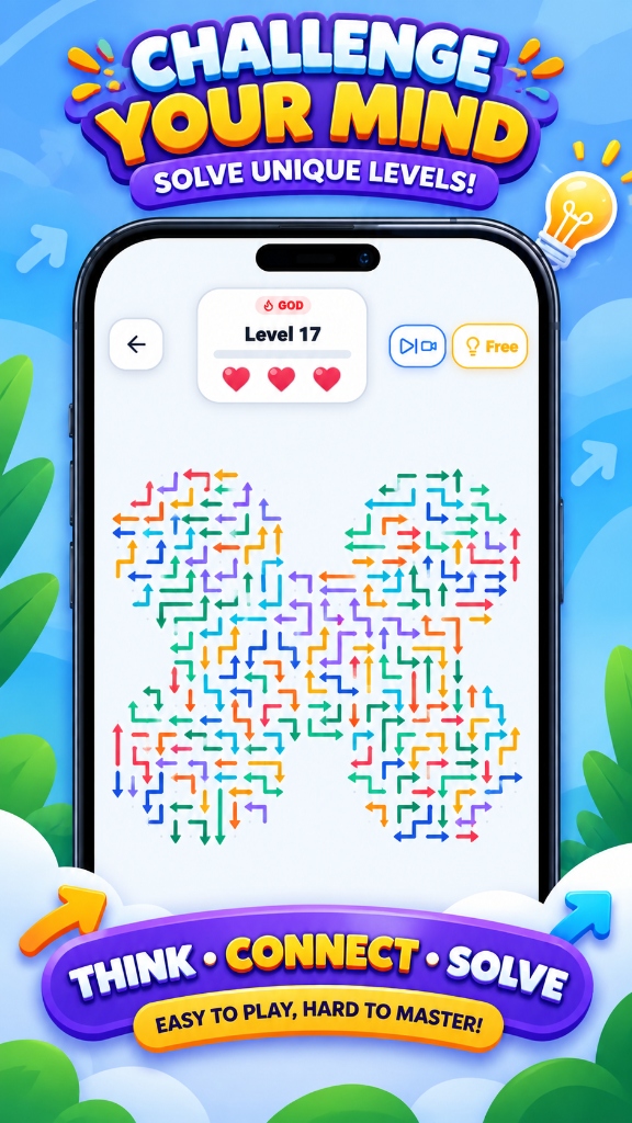 Arrow Nest Challenge Your Mind - Level 17 In-Game Screenshot